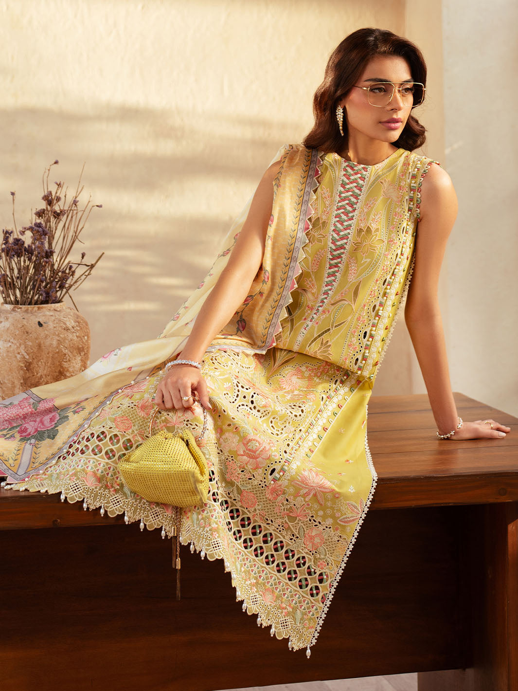 Bin Ilyas | Mehroze Luxury Lawn 25 | 97 - B - Official Bin Ilyas stockist in UK - Sakeena London