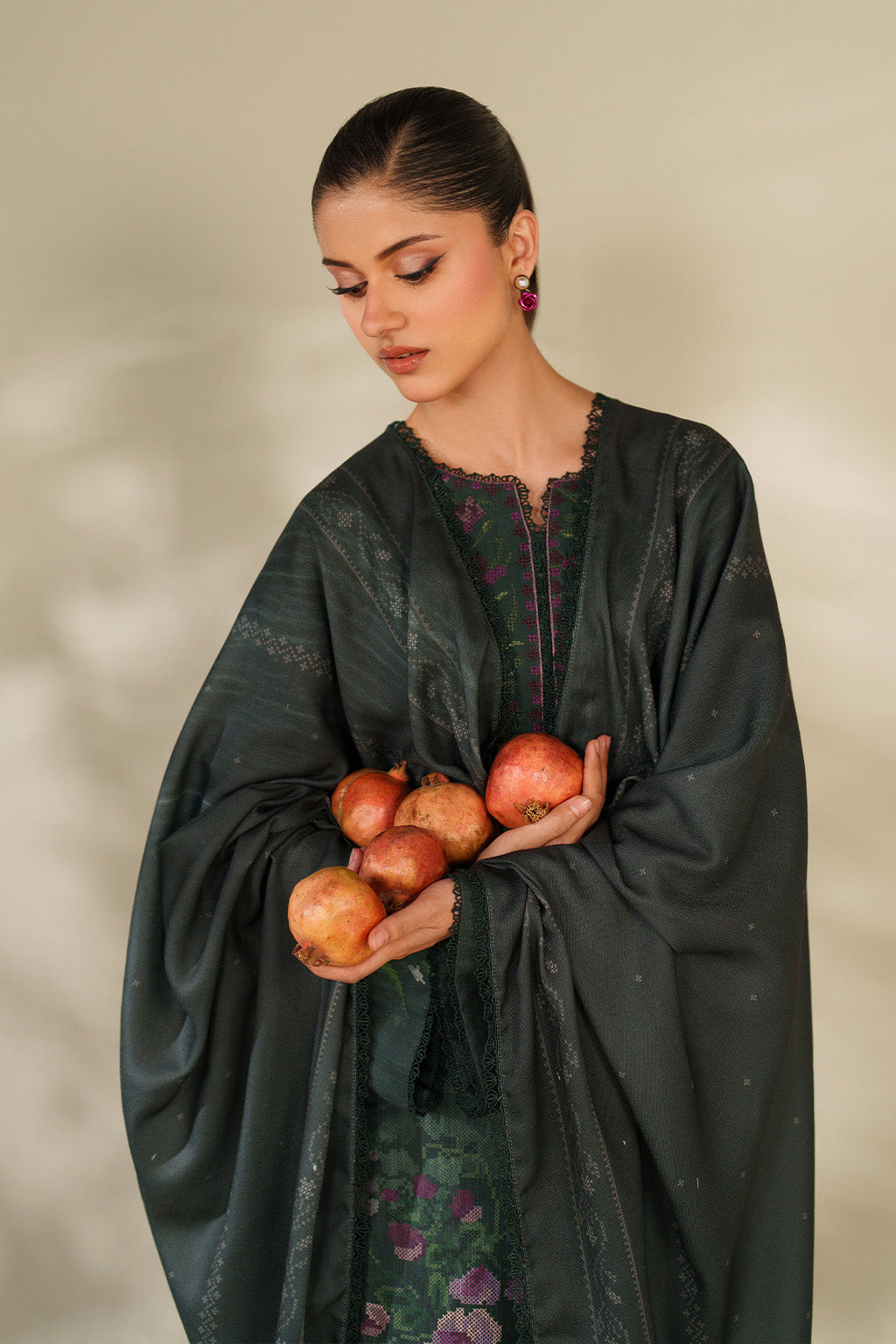 Iznik | Winter Chapter 25 | UE-567 Printed Khaddar - Official Iznik stockist in UK - Sakeena London