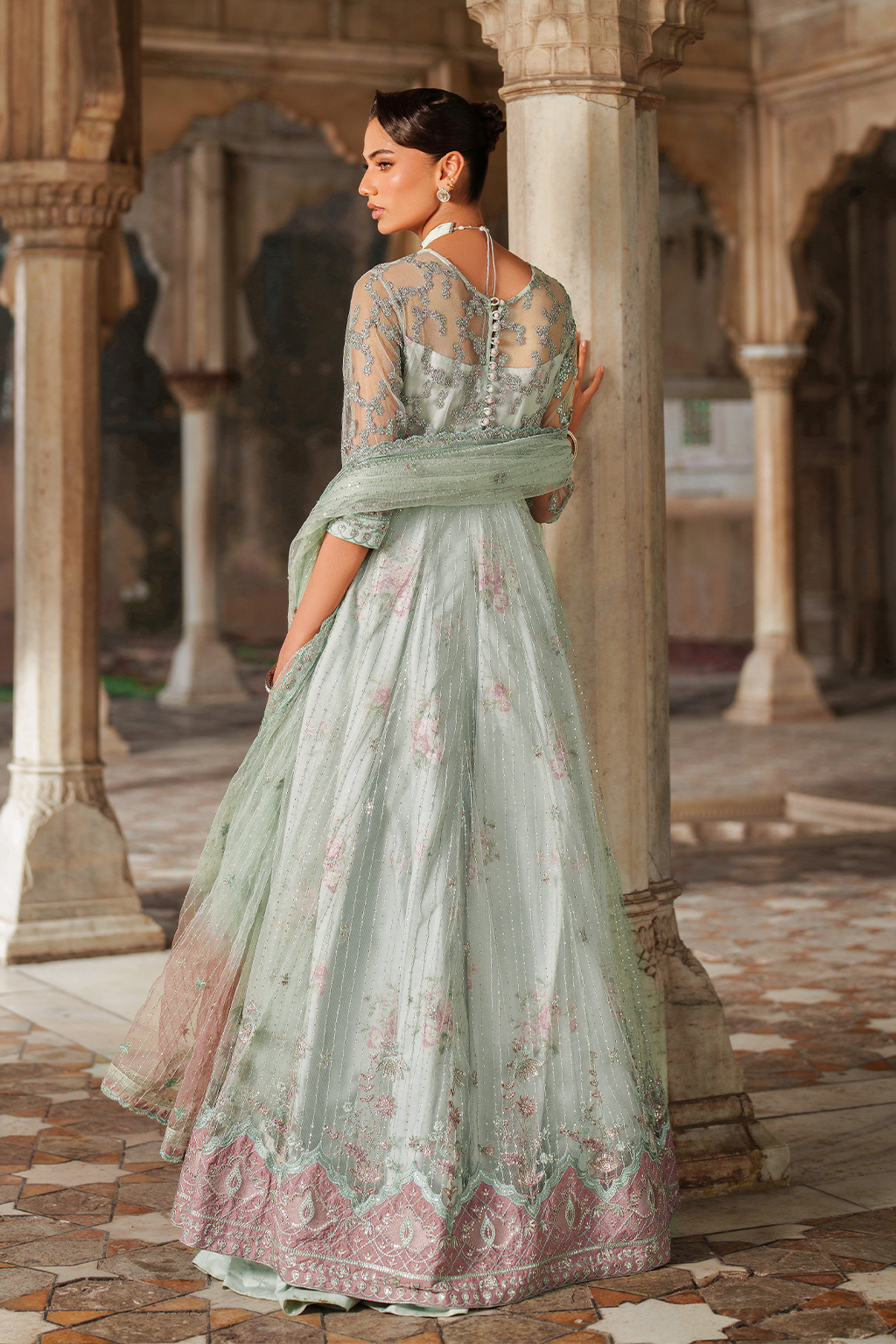 Iznik | Festive Formal | UE-553 Embroidered Net - Official Iznik stockist in UK - Sakeena London