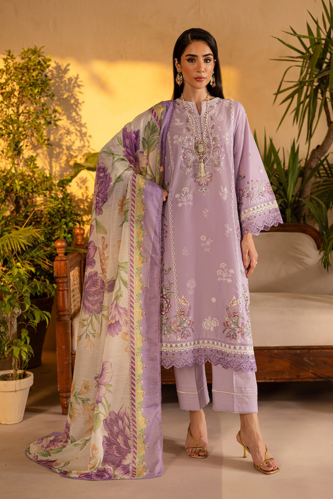 Batik | Nyra Embroidered Summer Solids | Rufna - Official Batik stockist in UK - Sakeena London