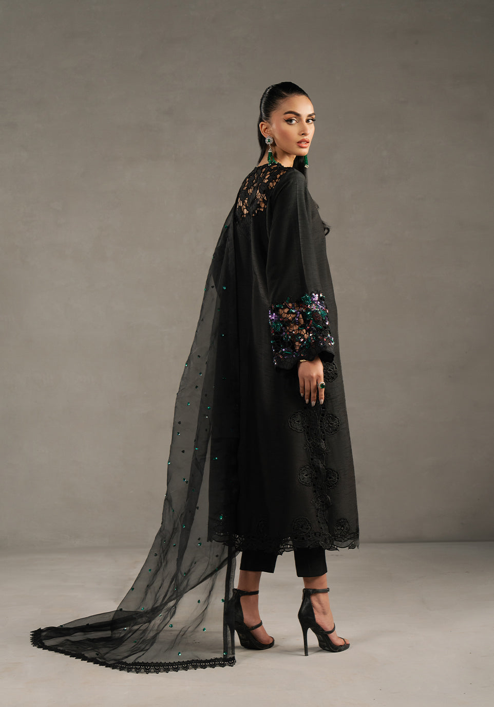 Zarqash | Silk Edit | ZQS 014 DELLA - Official Zarqash stockist in UK - Sakeena London