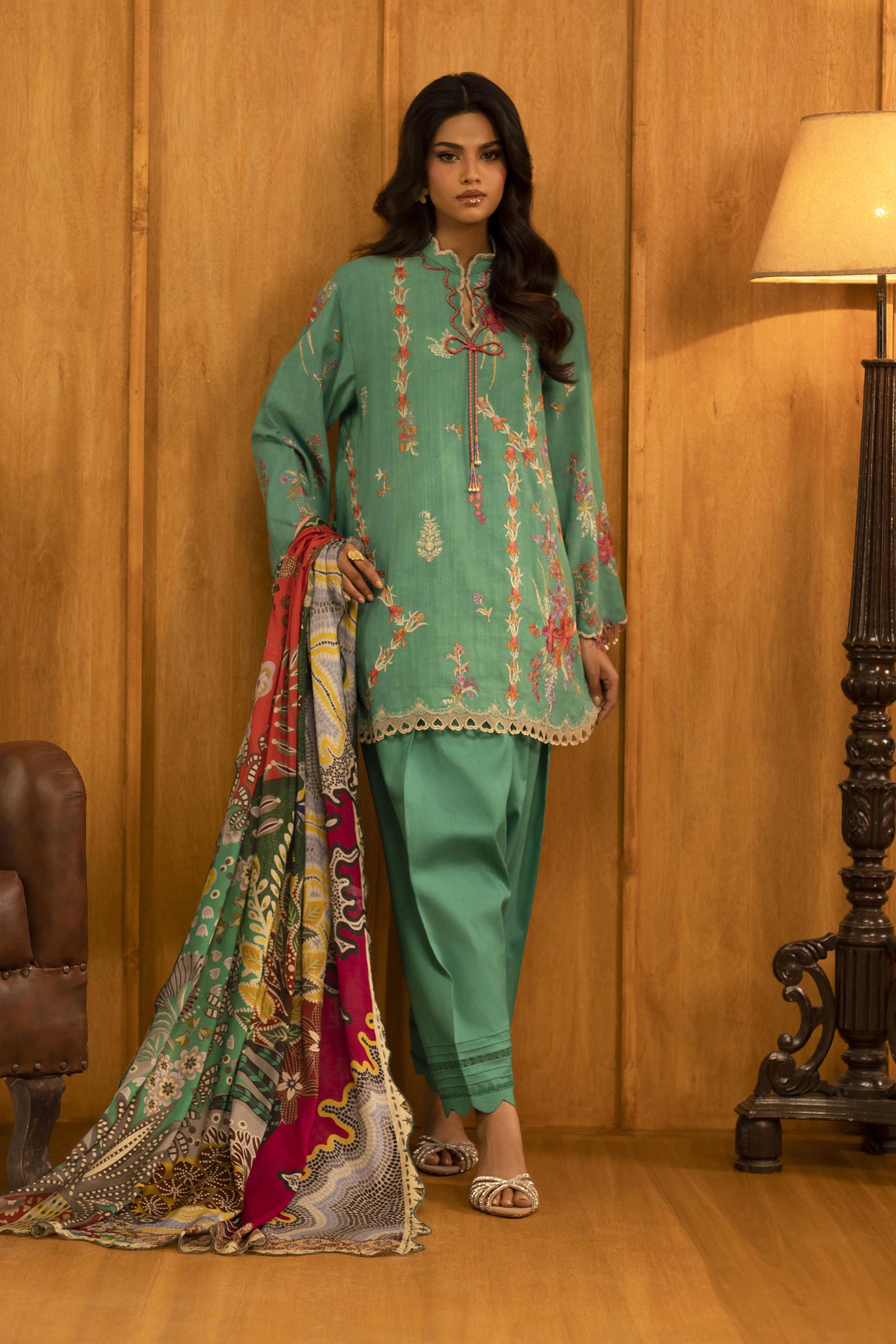 Sana Safinaz | Muzlin Winter 25 | M253-008A - Official Sana Safinaz stockist in UK - Sakeena London