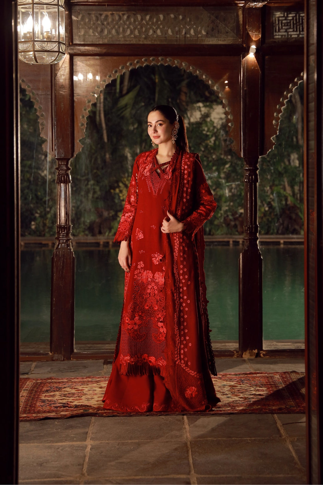 Maryam Hussain | Winter Shawl 25 | Riya - Official Maryam Hussain stockist in UK - Sakeena London