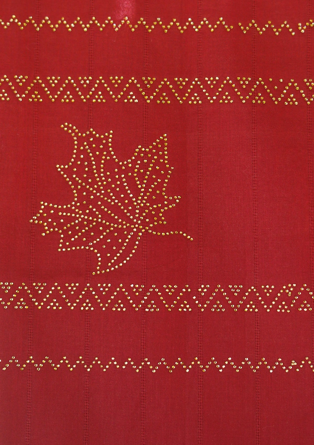 Broshia Stone Work Lawn Shawl D - 01 - Maroon