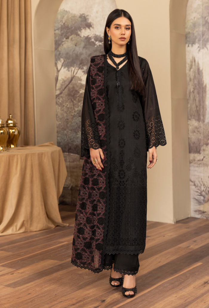 Humdum | Elegant Chikankari 25 | D01 - Official Humdum stockist in UK - Sakeena London