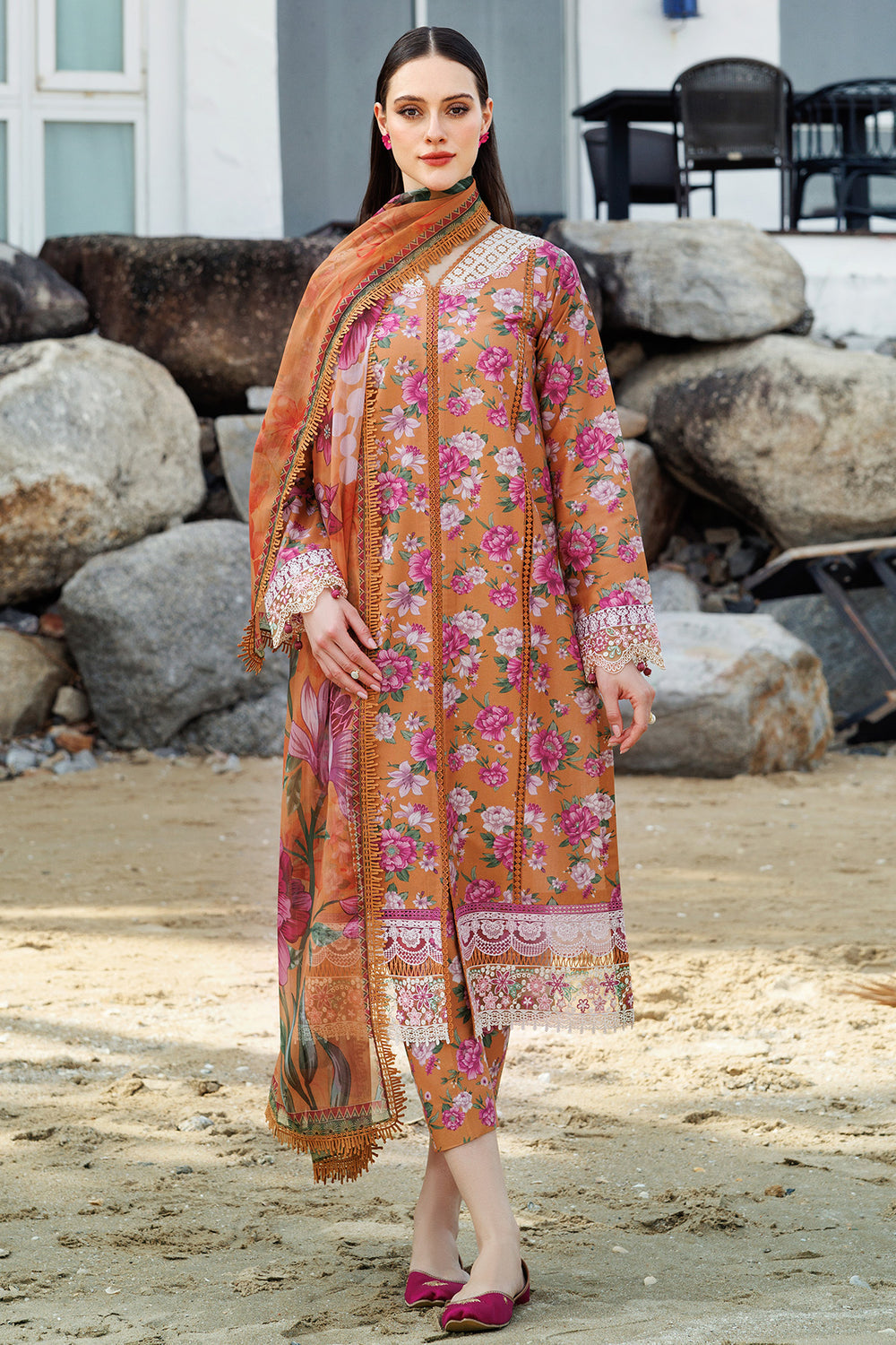 Farasha | Printed Essentials | Coral Haze - Official Farasha stockist in UK - Sakeena London