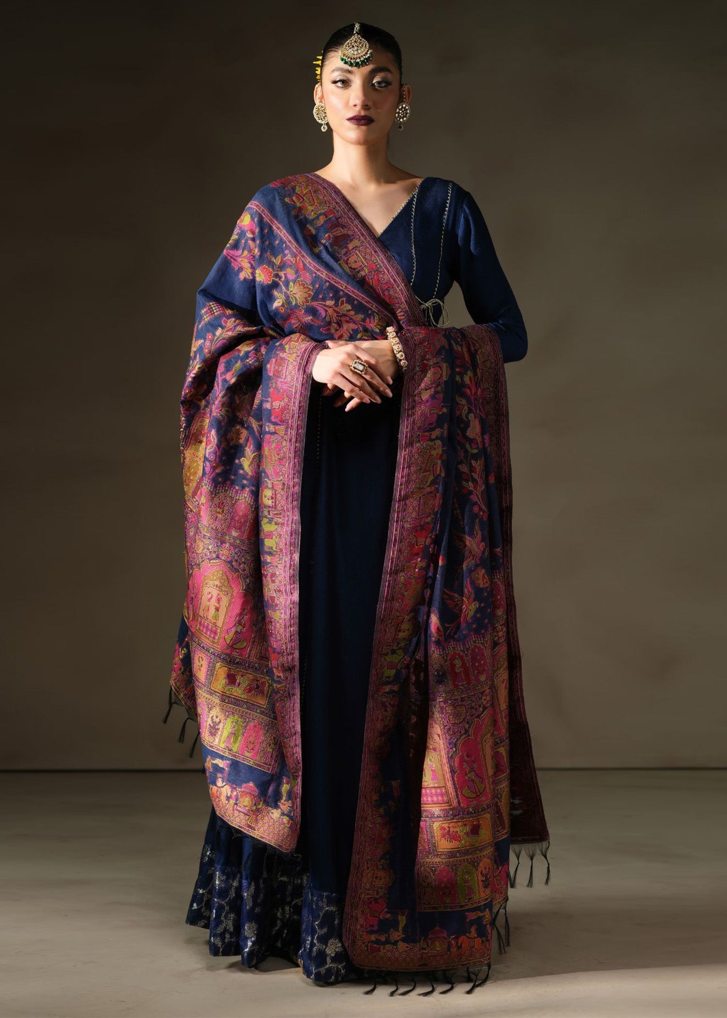 Mahum Asad | Khaani Formals | Mughal Shawl - Official Mahum Asad stockist in UK - Sakeena London