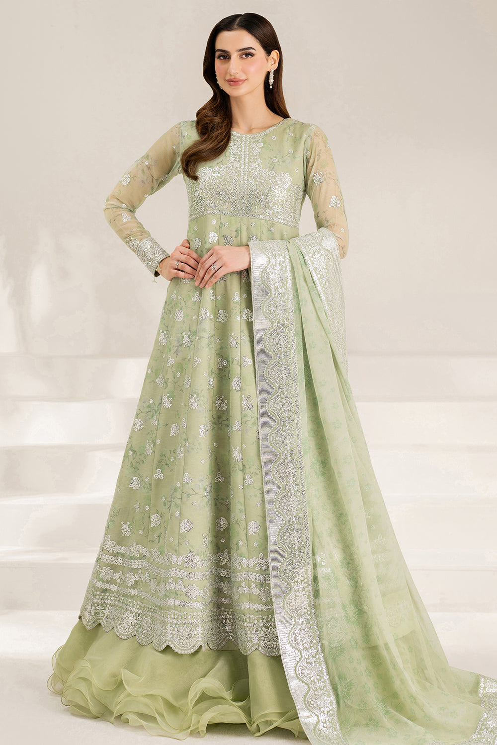 Farasha | Fiorella Formals | Sage Sparkle - Official Farasha stockist in UK - Sakeena London
