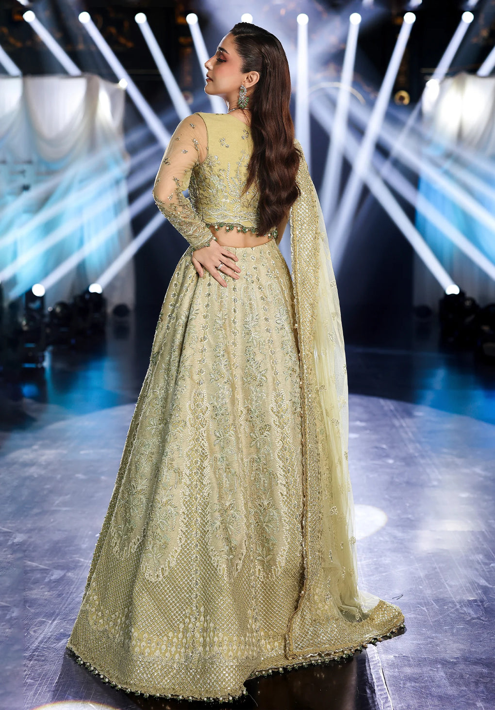 Elaf Premium | Stardom Formal Handwork 25 | ESH-07 MINT MAJESTY - Official Elaf Premium stockist in UK - Sakeena London