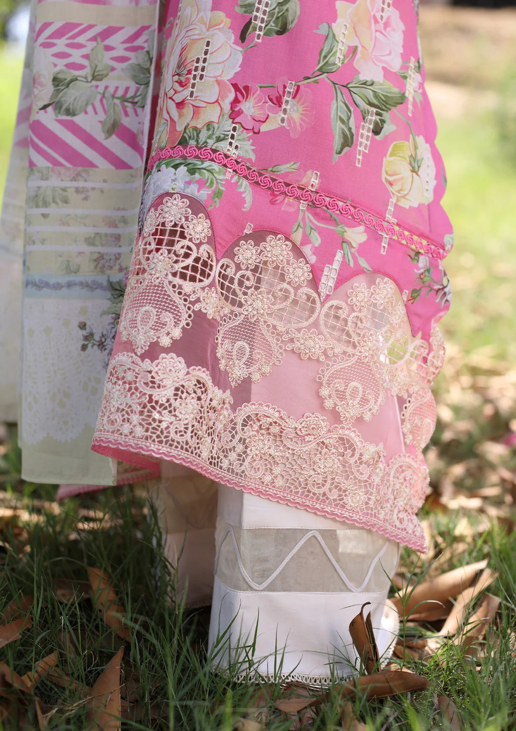 Elaf Premium | Prints Chikankari 24 | 03B PINK MUSE - Official Elaf Premium stockist in UK - Sakeena London