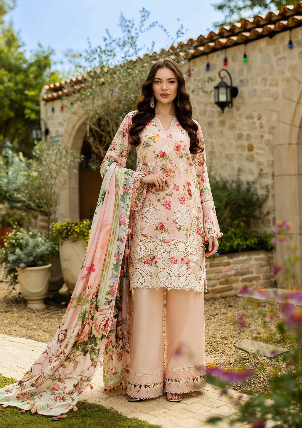 Elaf Premium | Print Chikankari 25 | ELK-04B TRUE LOVE - Official Elaf Premium stockist in UK - Sakeena London