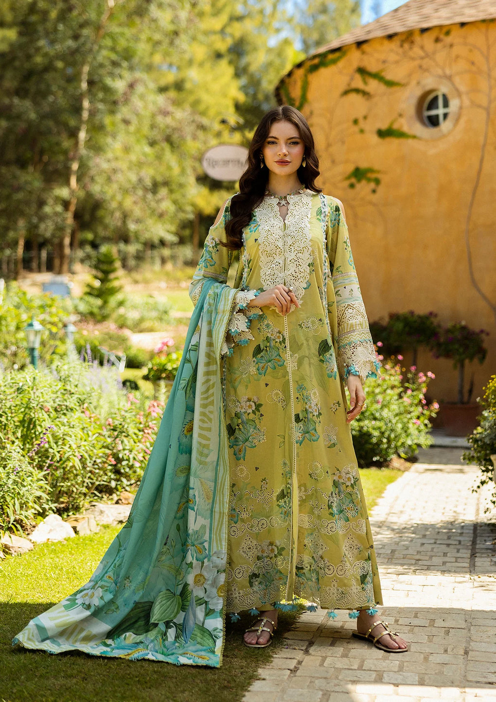 Elaf Premium | Print Chikankari 25 | ELK-07A ALLURE - Official Elaf Premium stockist in UK - Sakeena London