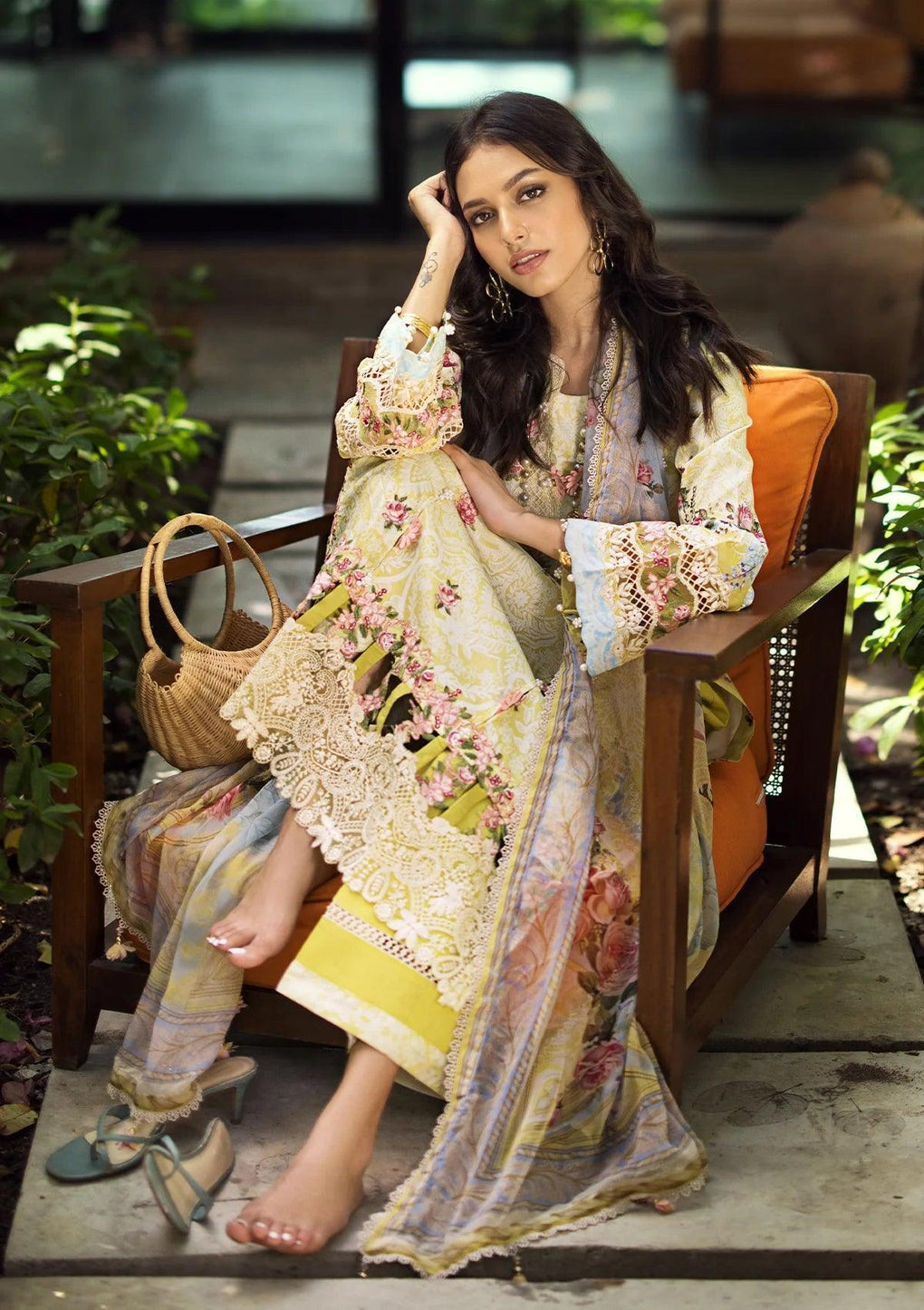 Elaf Premium | Luxury Lawn | Pixie Dust 02A - Official Elaf Premium stockist in UK - Sakeena London