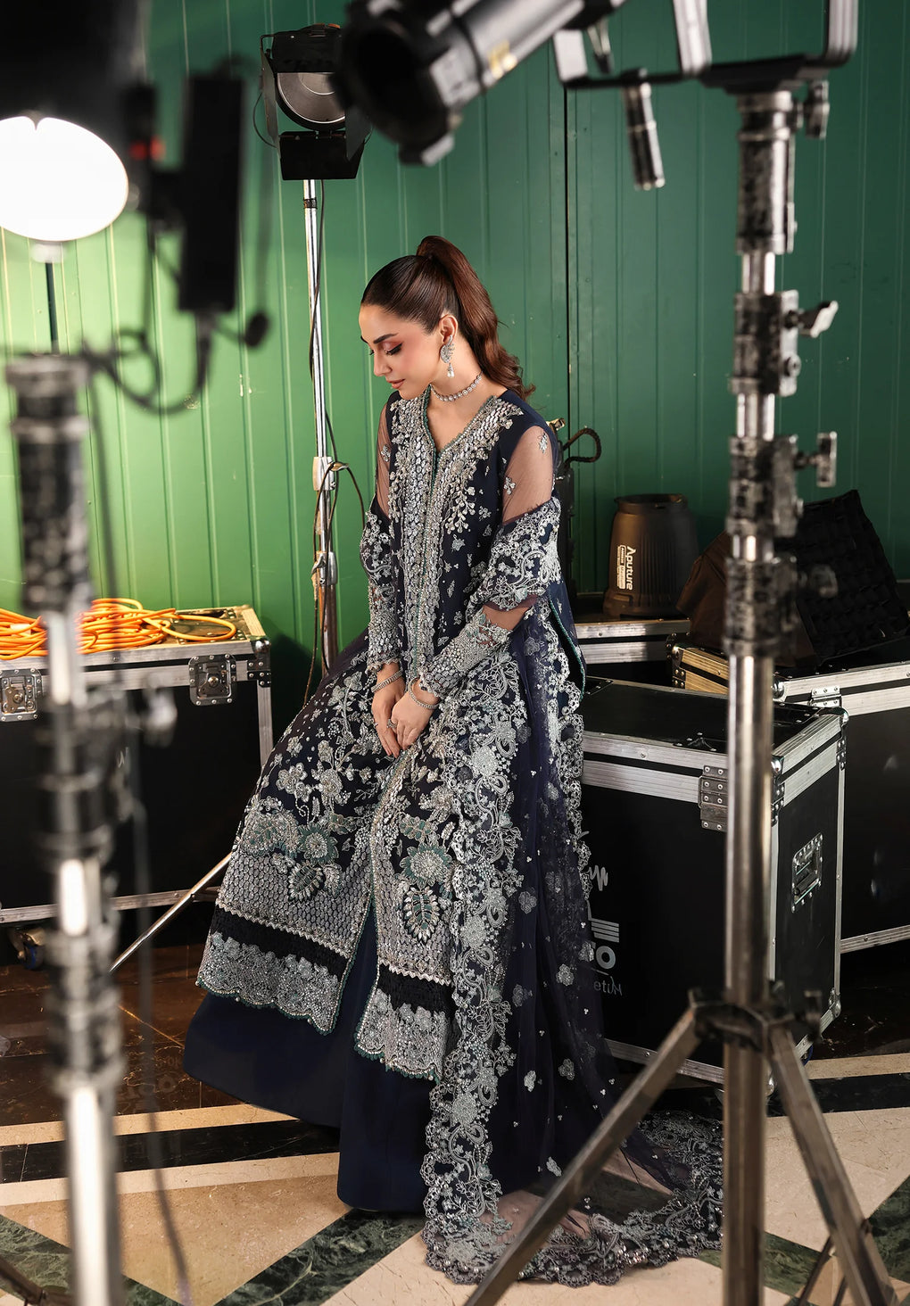 Elaf Premium | Stardom Formal Handwork 25 | ESH-06 SKYFALL - Official Elaf Premium stockist in UK - Sakeena London