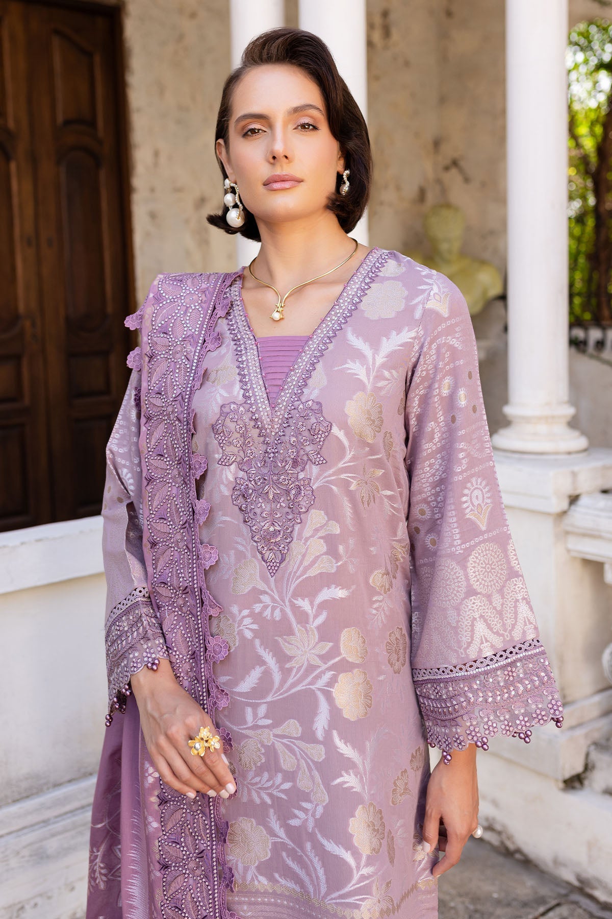 Nureh | Lawn Jacquard | NE-153 - Official Nureh stockist in UK - Sakeena London