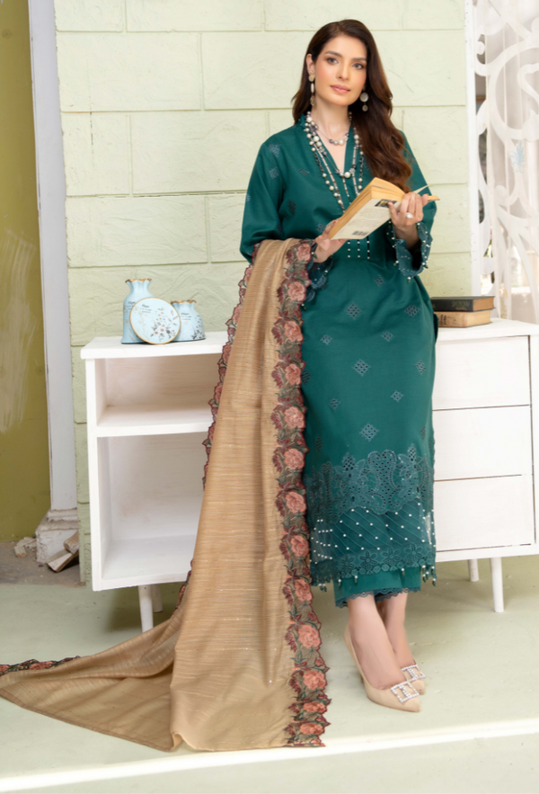 Humdum | Baad e Baharan Lawn | Baad e Baharan - D07 - Official HumDum stockist in UK - Sakeena London