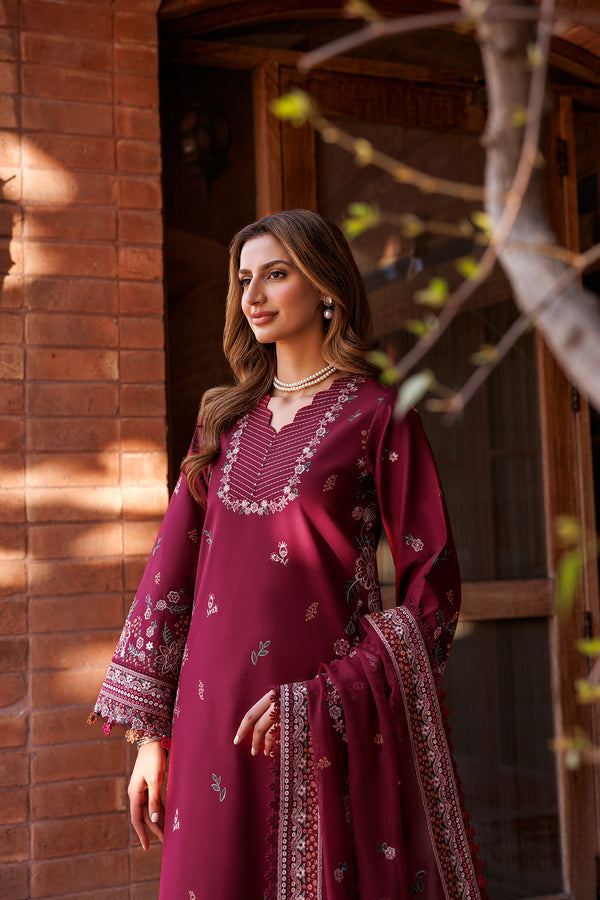 Farasha | Dastoor Embroidered Lawn SS24 | RUBY GLAM - Official Farasha stockist in UK - Sakeena London