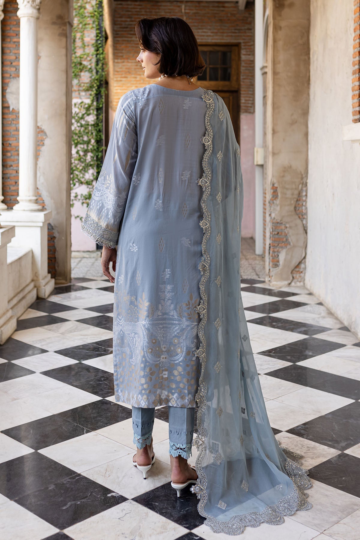 Nureh | Lawn Jacquard | NE-152 - Official Nureh stockist in UK - Sakeena London