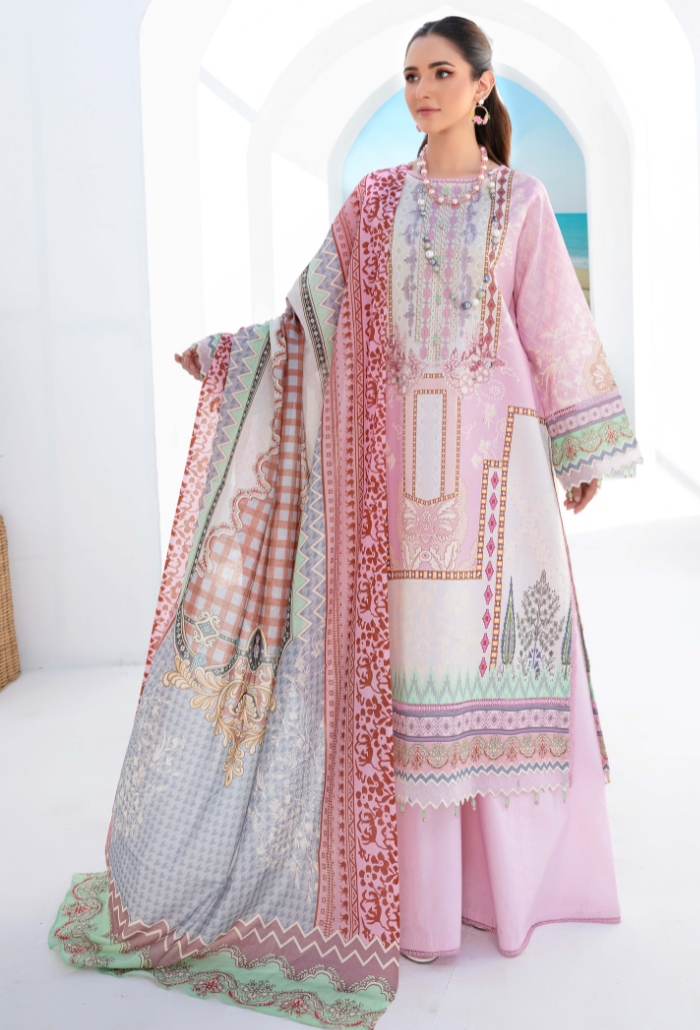 Humdum | Saira Bano Lawn 24 | D08 - Official HumDum stockist in UK - Sakeena London