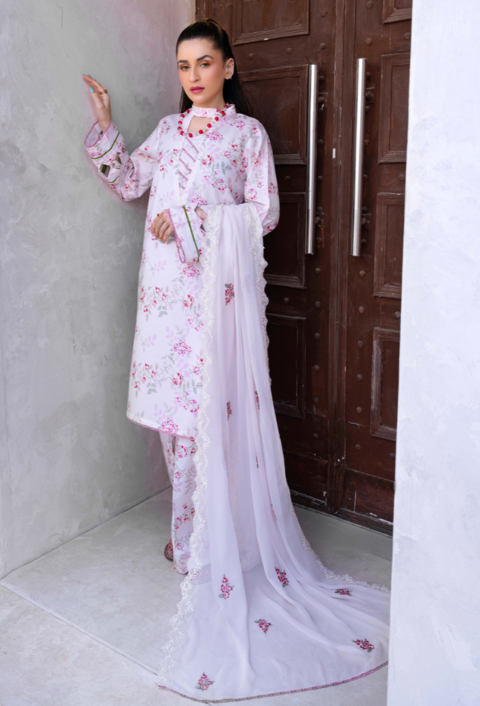Humdum | Gardenia Lawn 24 | PLG 3 - D08 - Official HumDum stockist in UK - Sakeena London