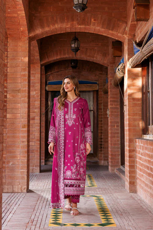Farasha | Kaavish Lawn 24 | ROSY SOMBER - Official Farasha stockist in UK - Sakeena London