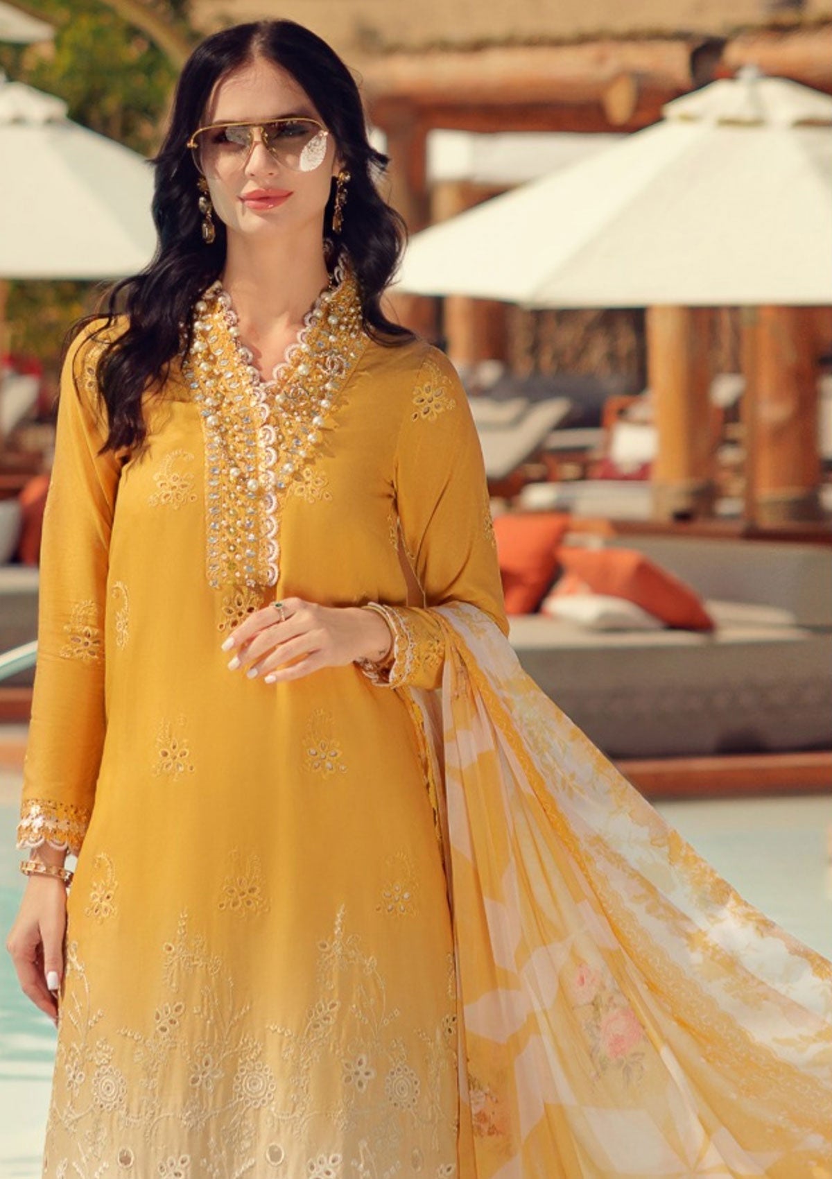 Lawn Collection - Noor by Saadia Asad - Eid Handwork LaserkariÃÂÃÂ Lawn - SL24#09