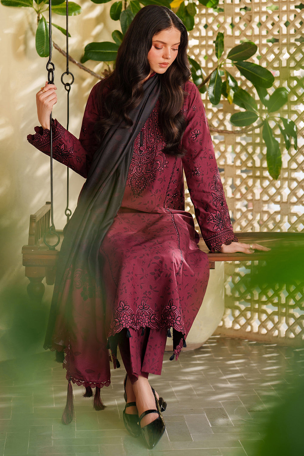 Farasha | Meline Premium Viscose 25 | Sable Bloom - Official Farasha stockist in UK - Sakeena London