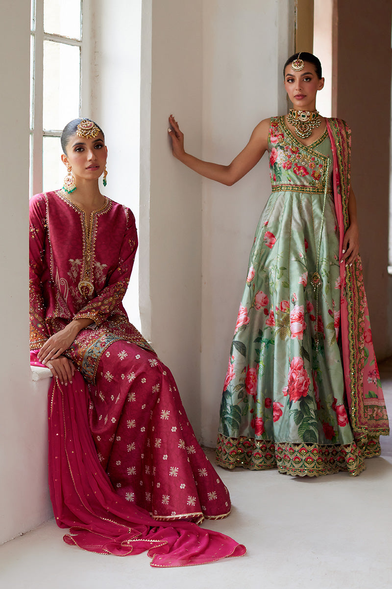 Mina Hassan | Formal Dholki Collection | Amira - Official Mina Hassan stockist in UK - Sakeena London
