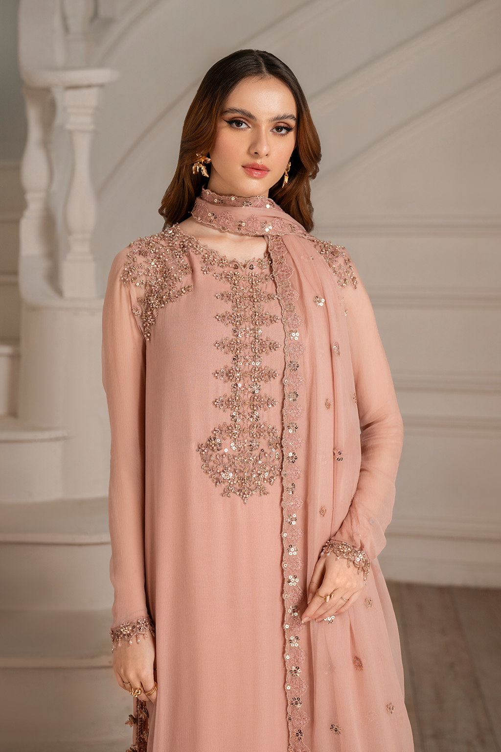 Iznik I Festive Formal I UE-479 Embroidered Chiffon - Official Iznik stockist in UK - Sakeena London