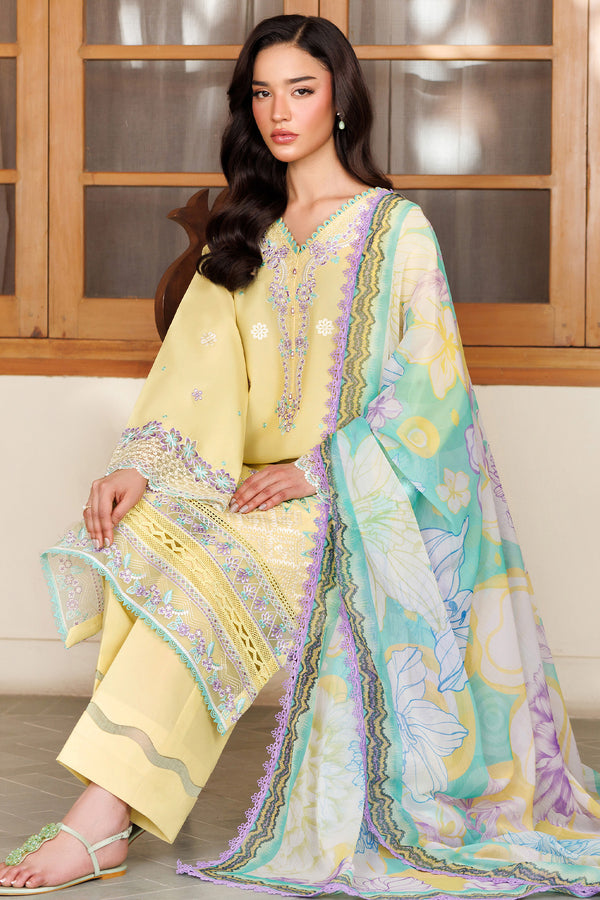 Farasha | Summer Weaves Embroidered Lawn | Daisy Dreams - Official Farasha stockist in UK - Sakeena London