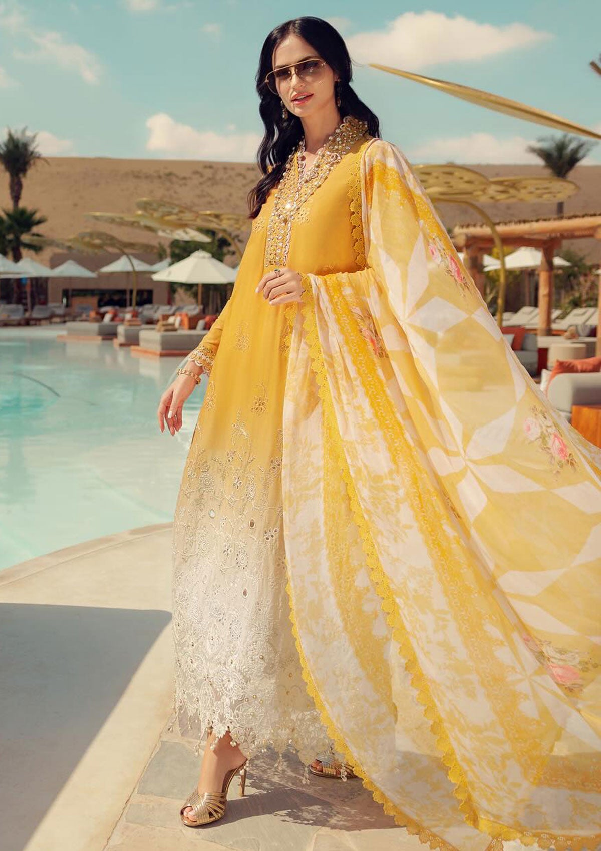 Lawn Collection - Noor by Saadia Asad - Eid Handwork LaserkariÃÂÃÂ Lawn - SL24#09