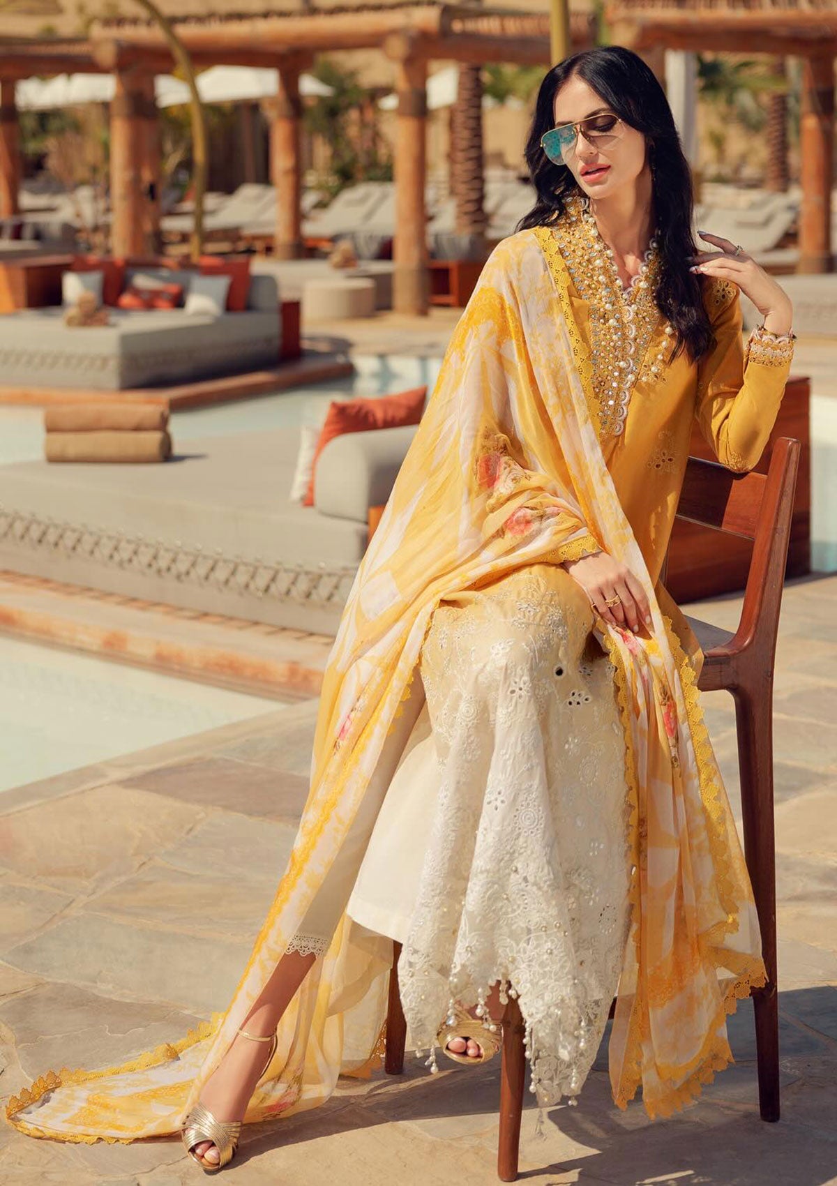 Lawn Collection - Noor by Saadia Asad - Eid Handwork LaserkariÃÂÃÂ Lawn - SL24#09