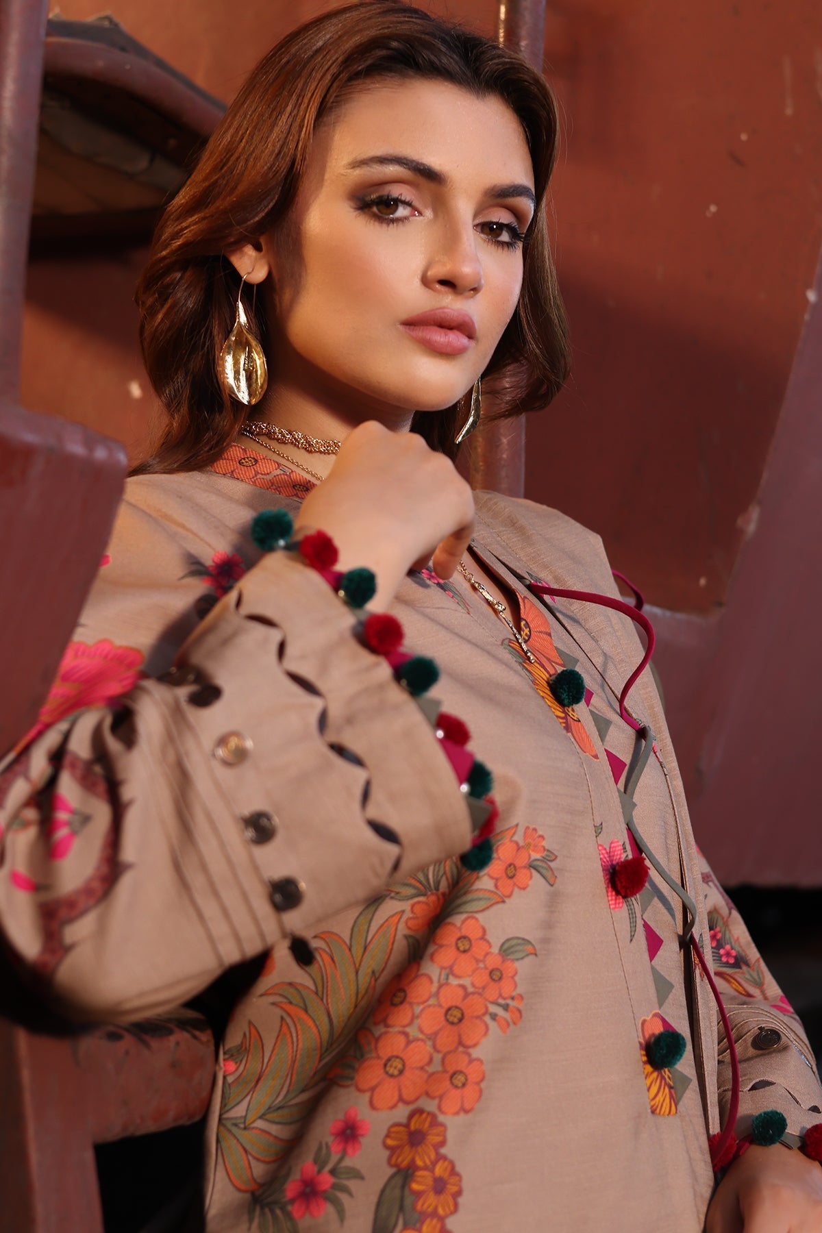Charizma | Printed Khaddar | CPW4-01 - Official Charizma stockist in UK - Sakeena London