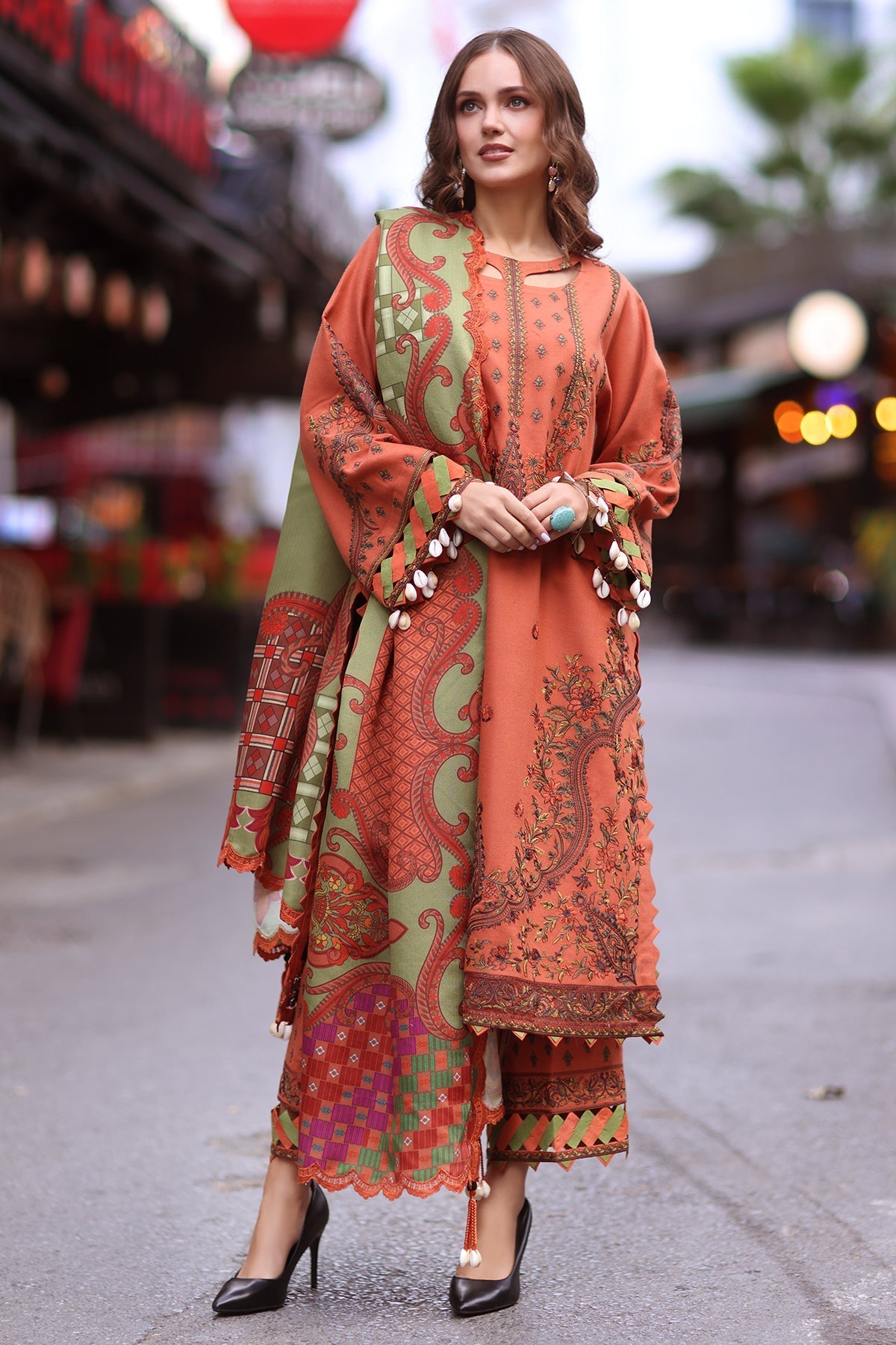 Charizma | Poshima Shawl | PS4-01 - Official Charizma stockist in UK - Sakeena London