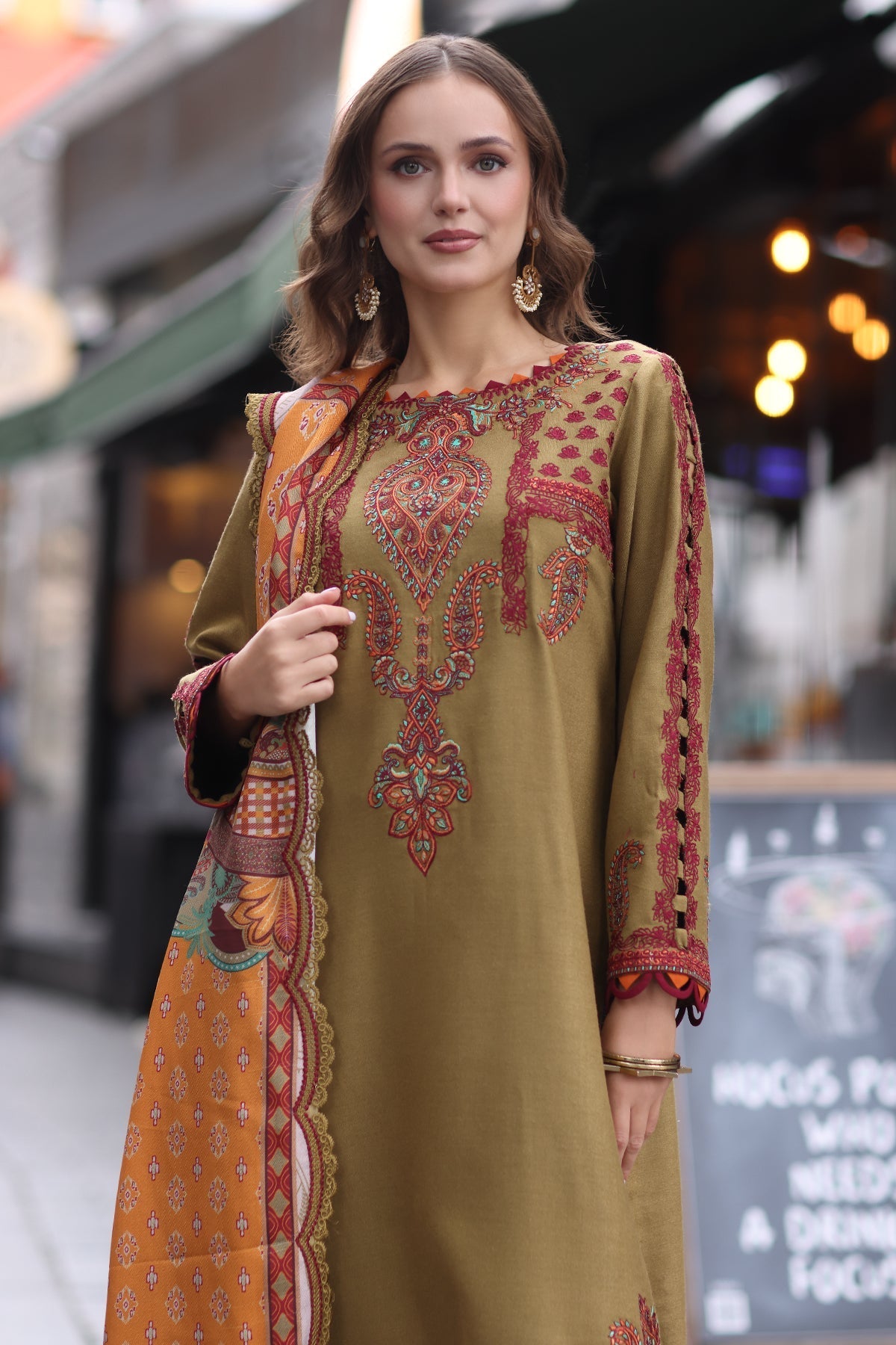 Charizma | Poshima Shawl | PS4-08 - Official Charzima stockist in UK - Sakeena London