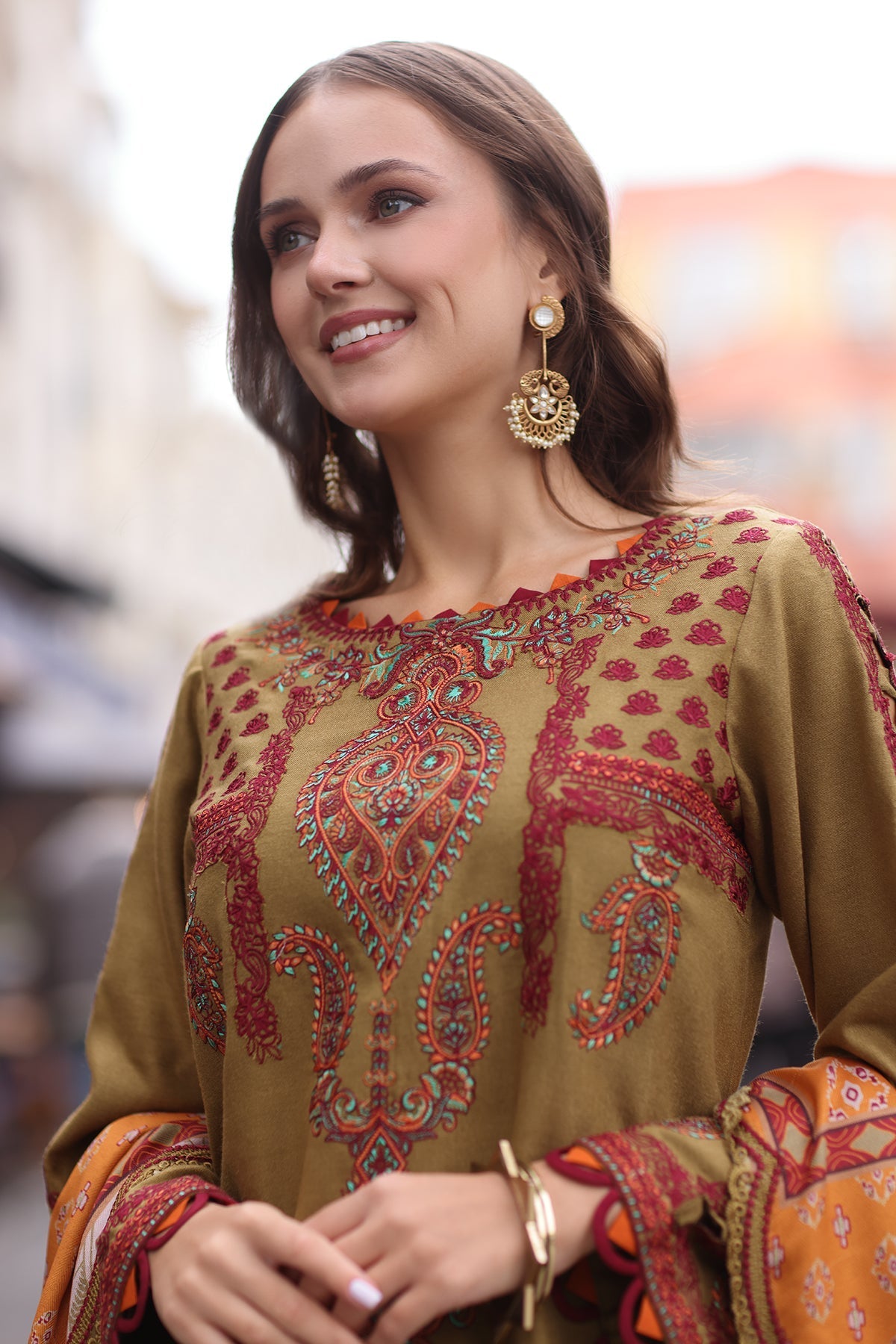 Charizma | Poshima Shawl | PS4-08 - Official Charzima stockist in UK - Sakeena London