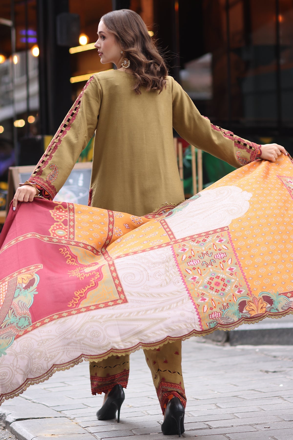 Charizma | Poshima Shawl | PS4-08 - Official Charzima stockist in UK - Sakeena London