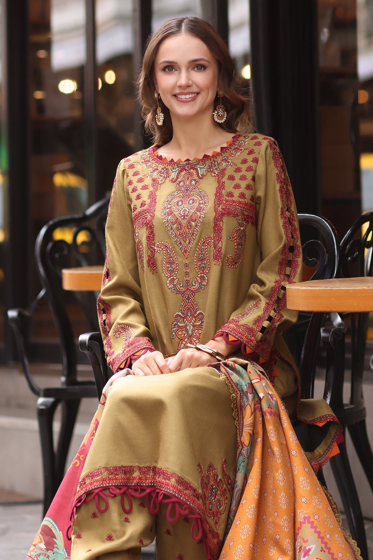 Charizma | Poshima Shawl | PS4-08 - Official Charzima stockist in UK - Sakeena London