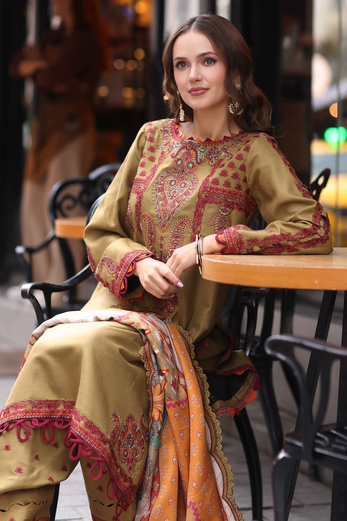 Charizma | Poshima Shawl | PS4-08 - Official Charzima stockist in UK - Sakeena London