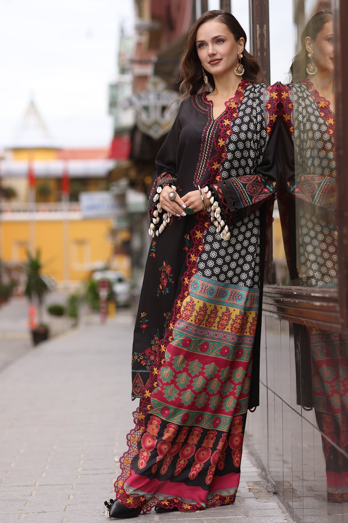 Charizma | Poshima Shawl | PS4-03 - Official Charizma stockist in UK - Sakeena London