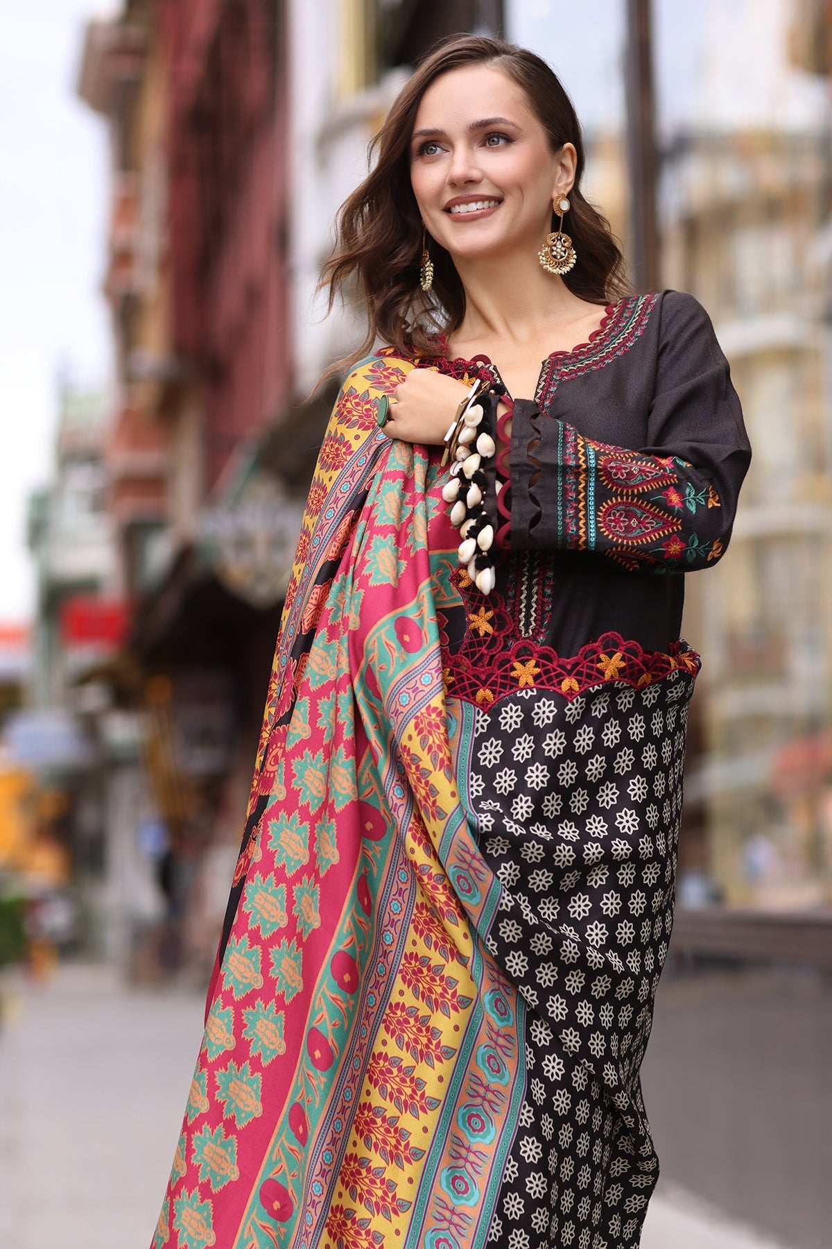 Charizma | Poshima Shawl | PS4-03 - Official Charizma stockist in UK - Sakeena London