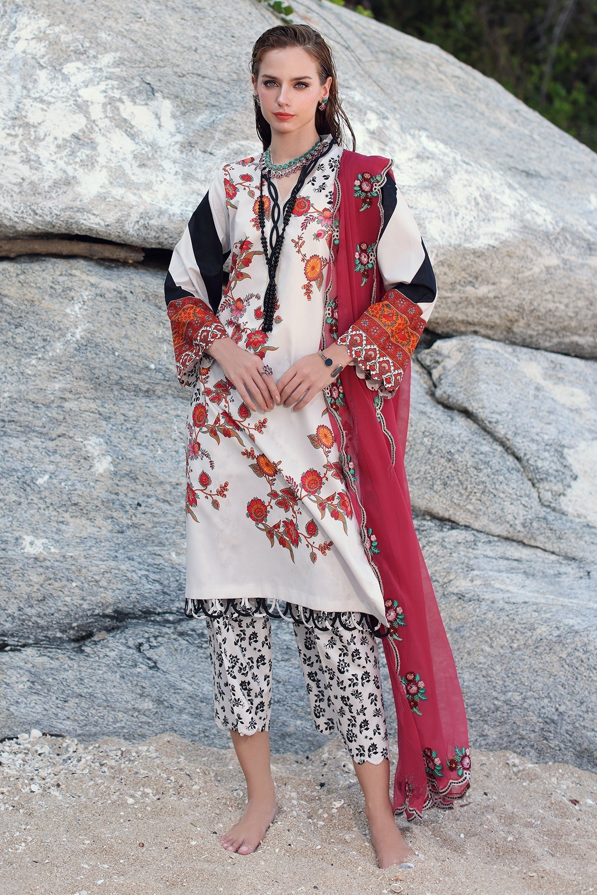 Charizma | Lawn Collection 24 | PM4-27 - Official Charizma stockist in UK - Sakeena London