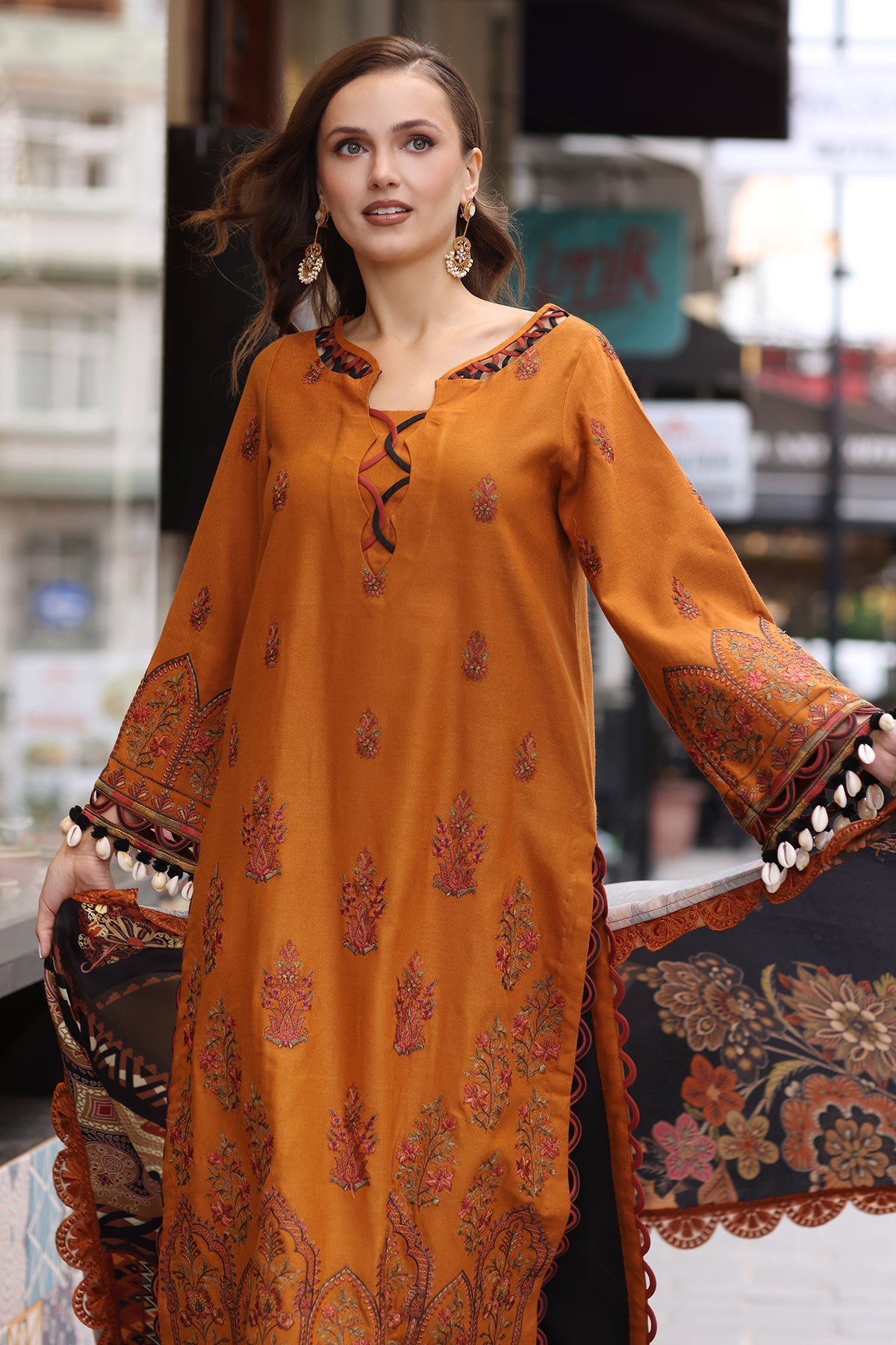 Charizma | Poshima Shawl | PS4-04 - Official Charizma stockist in UK - Sakeena London