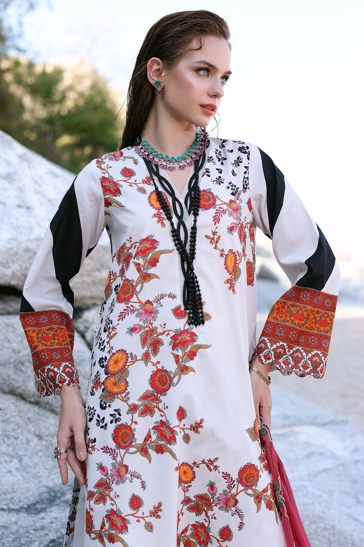 Charizma | Lawn Collection 24 | PM4-27 - Official Charizma stockist in UK - Sakeena London