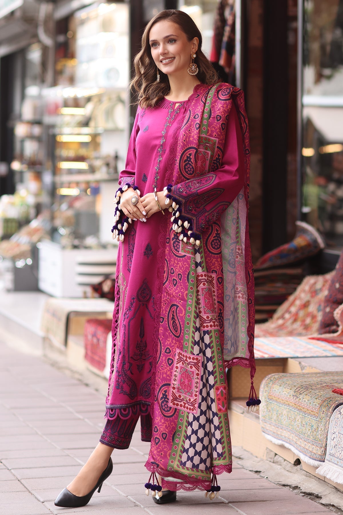 Charizma | Poshima Shawl | PS4-02 - Official Charizma stockist in UK - Sakeena London