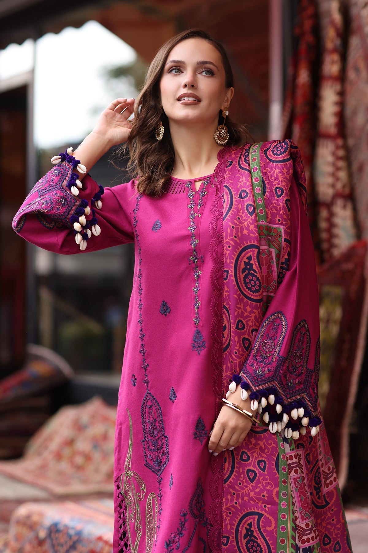 Charizma | Poshima Shawl | PS4-02 - Official Charizma stockist in UK - Sakeena London