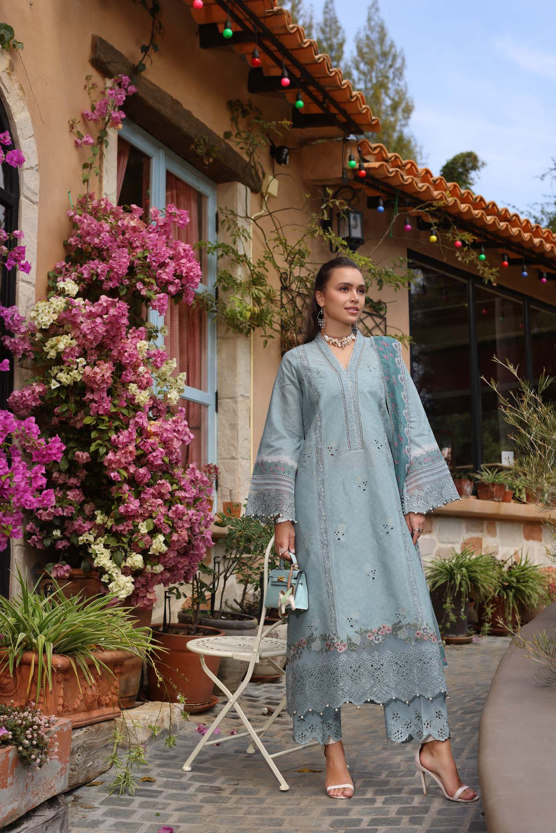 Noor by Saadia Asad | Luxe Chikankari 25 | D5-B - Official Noor by Saadia Asad stockist in UK - Sakeena London