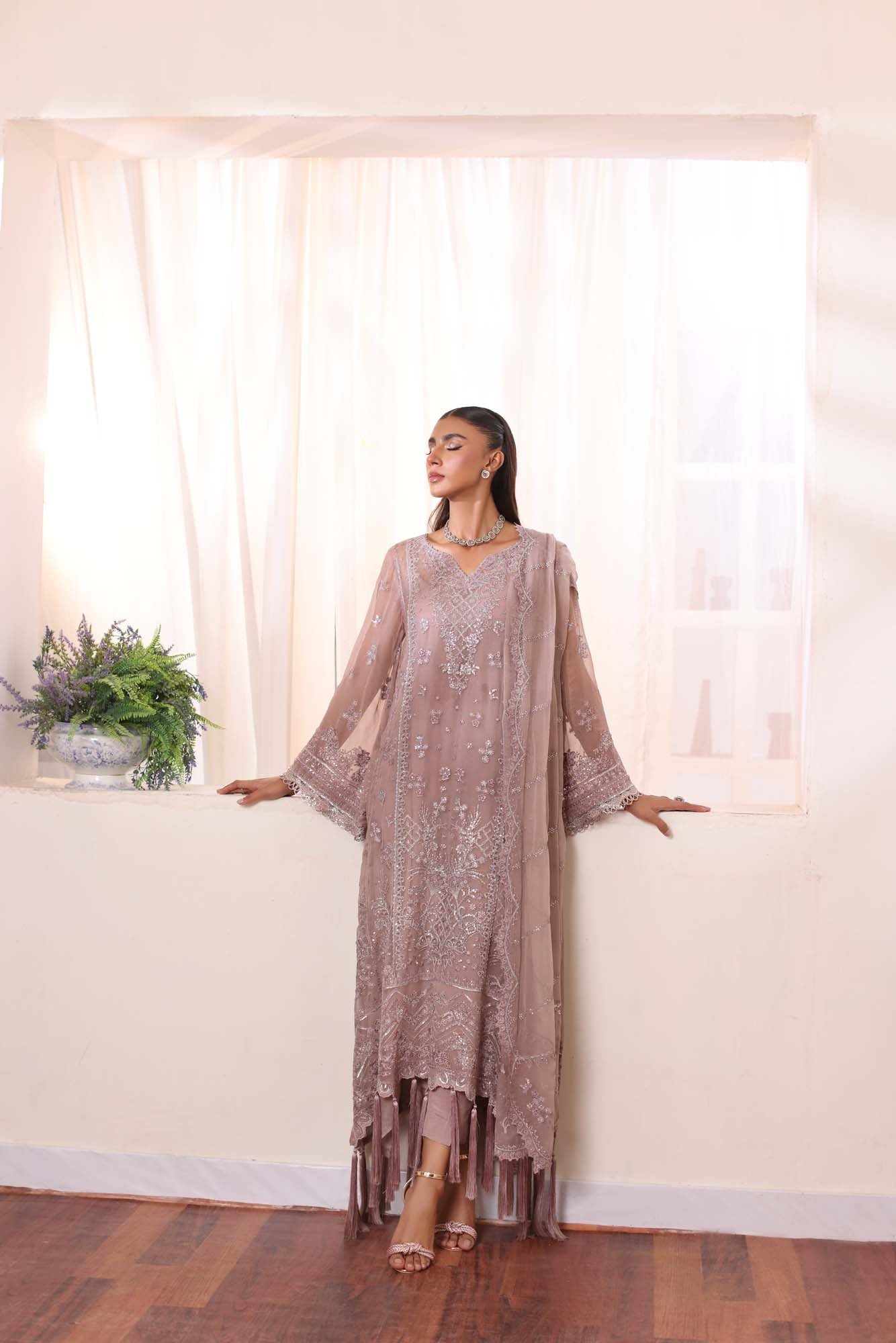 Noor by Saadia Asad | Noor Chiffon De Luxe | D7 - Official Noor by Saadia Asad stockist in UK - Sakeena London