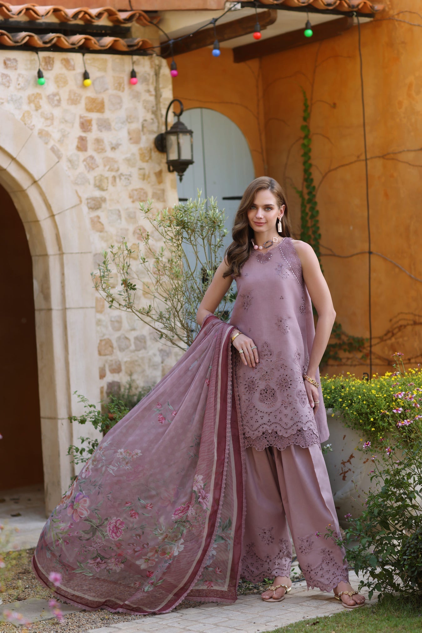 Noor by Saadia Asad | Luxe Chikankari 25 | D8-A - Official Noor by Saadia Asad stockist in UK - Sakeena London