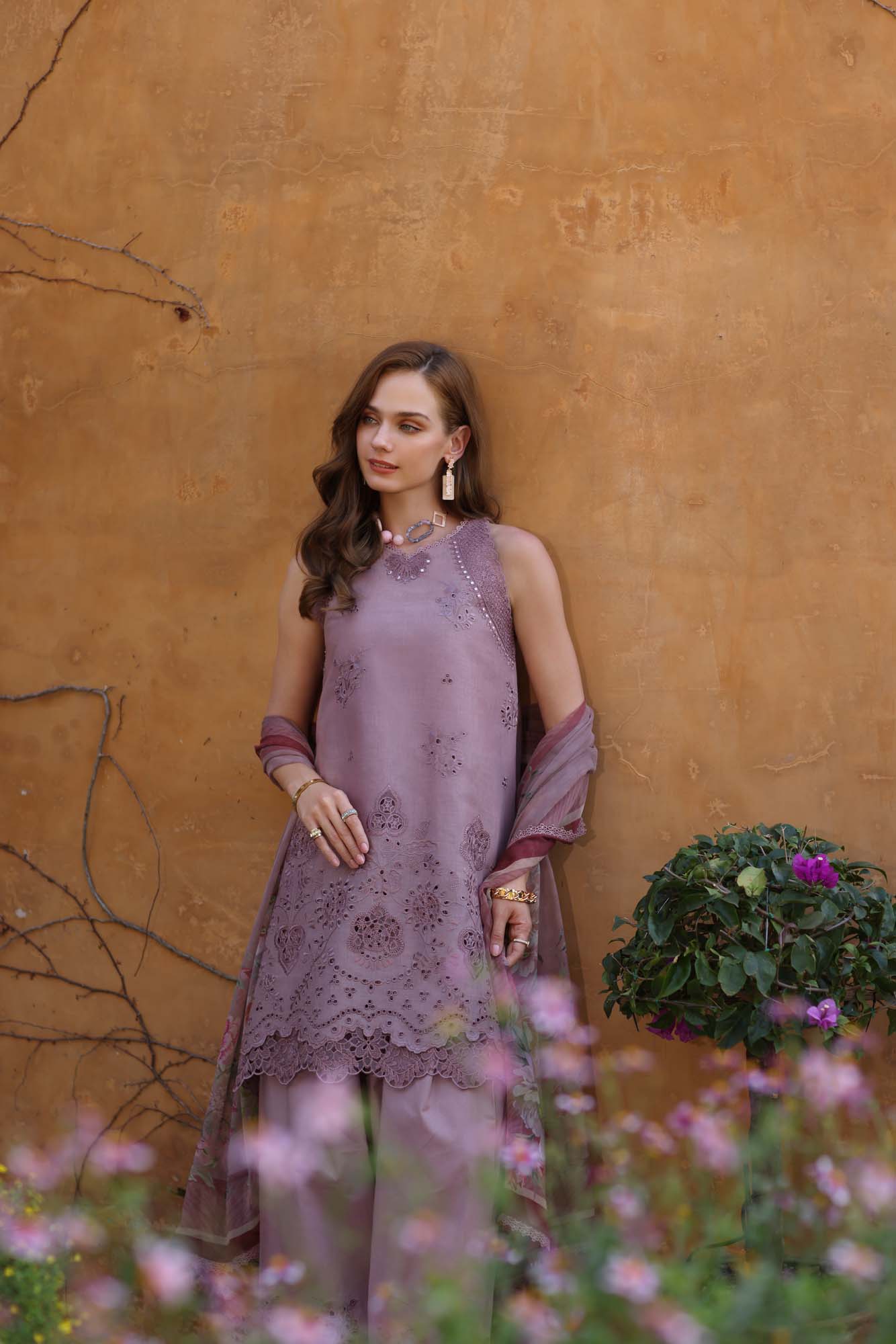 Noor by Saadia Asad | Luxe Chikankari 25 | D8-A - Official Noor by Saadia Asad stockist in UK - Sakeena London